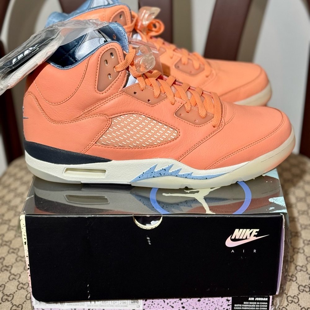 Nike Air Jordan 5 Retro Orange Sneakers